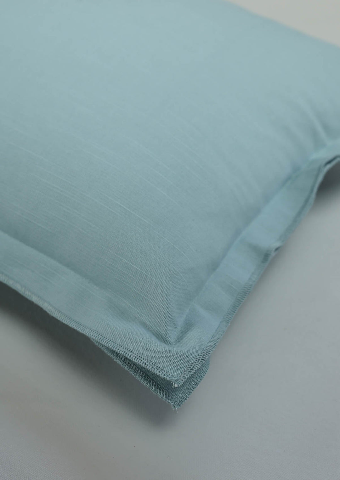 Marine Teal Solid 100% Cotton Cushion Cover For Sofa | SHOBITAM