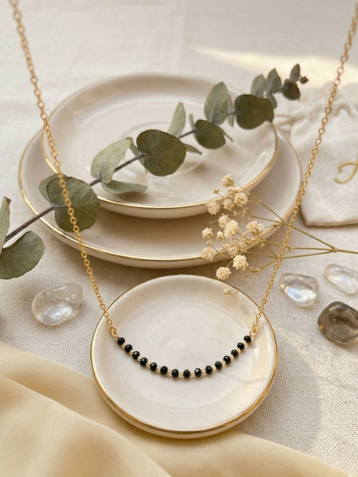 Minimal fancy Wear Golden Plated Mangalsutra | SHOBITAM