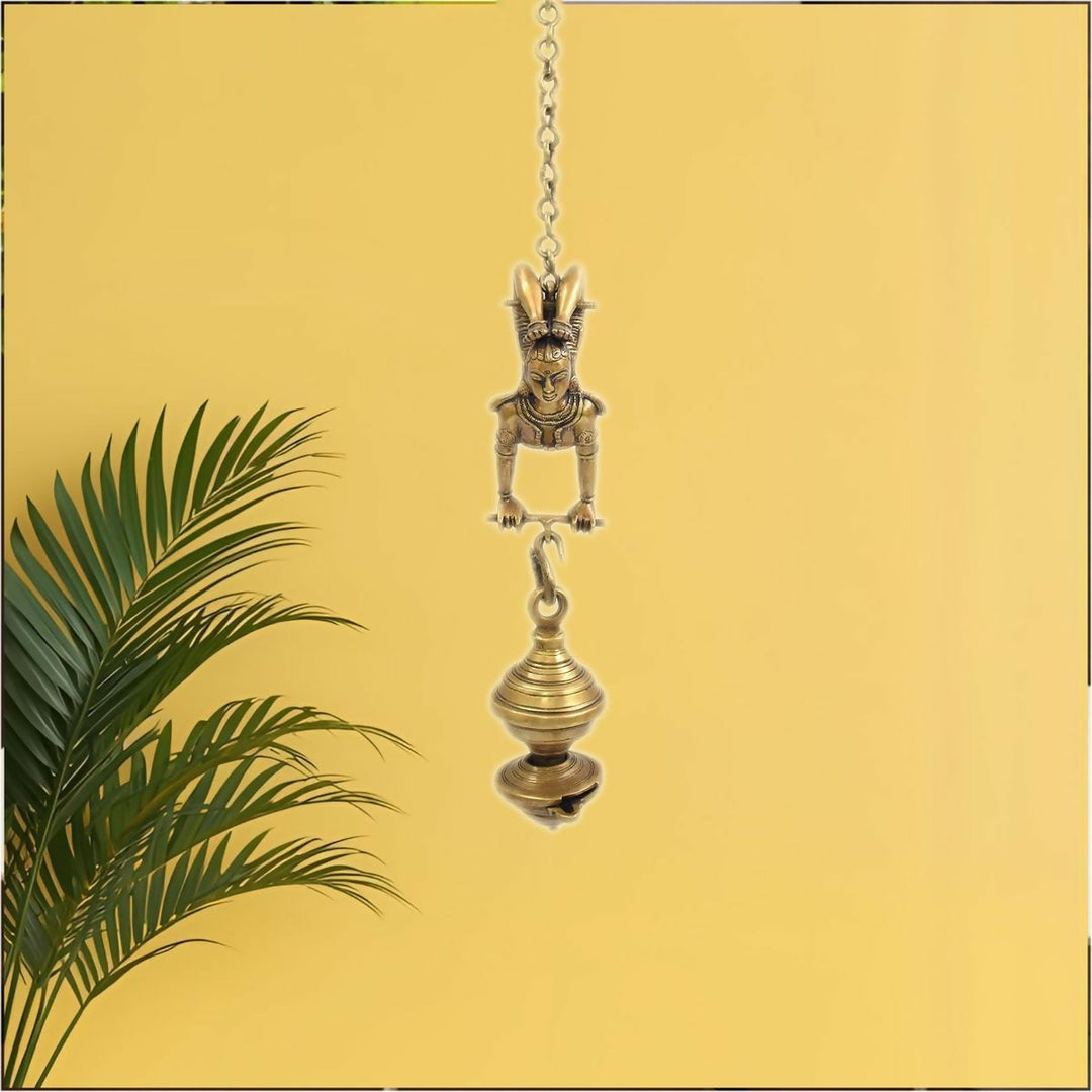 Unique Design Brass Indian Tribal Acrobat and Hanging Lamp | SHOBITAM