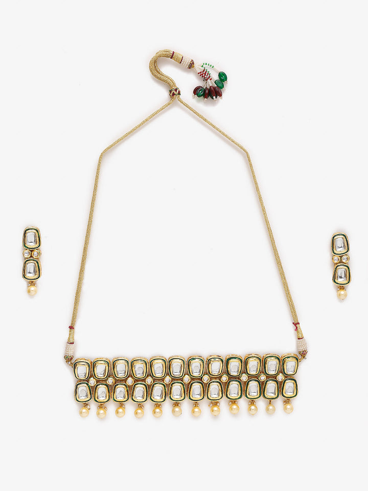 Khoj Kundan Choker with Earrings | SHOBITAM