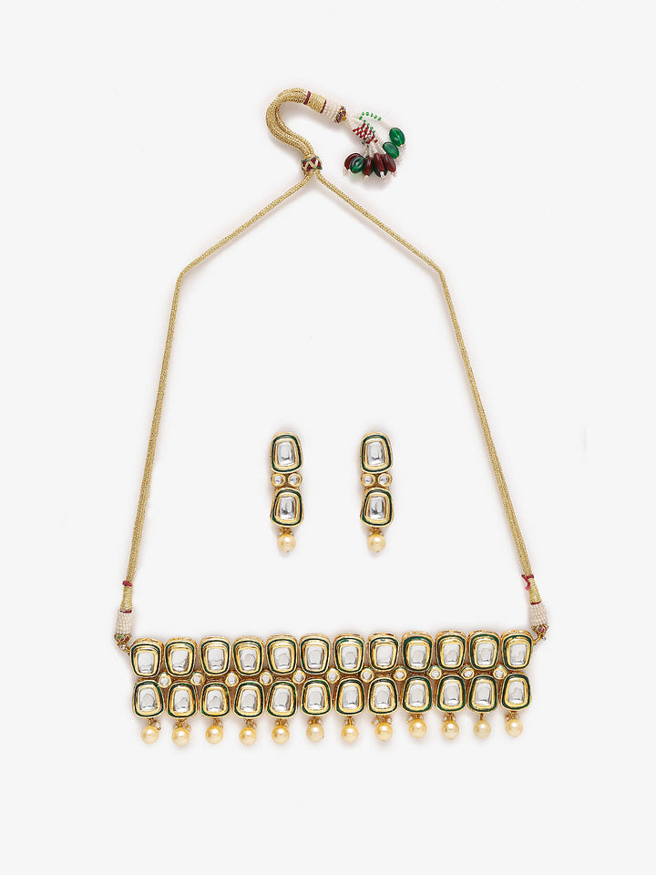 Khoj Kundan Choker with Earrings | SHOBITAM