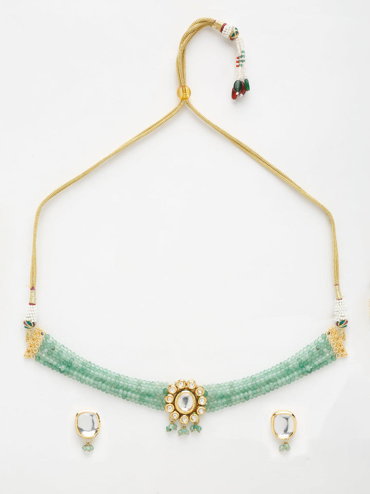 Kundan Choker with Studs | SHOBITAM