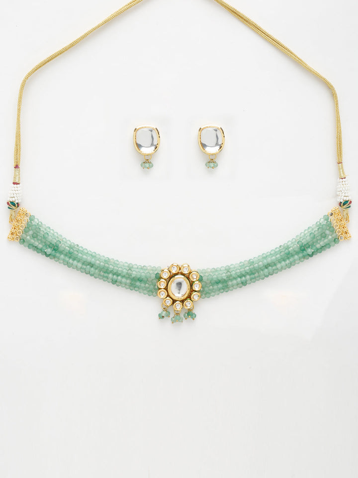 Kundan Choker with Studs | SHOBITAM