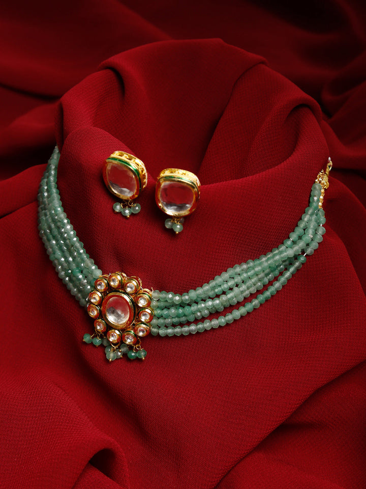 Kundan Choker with Studs | SHOBITAM