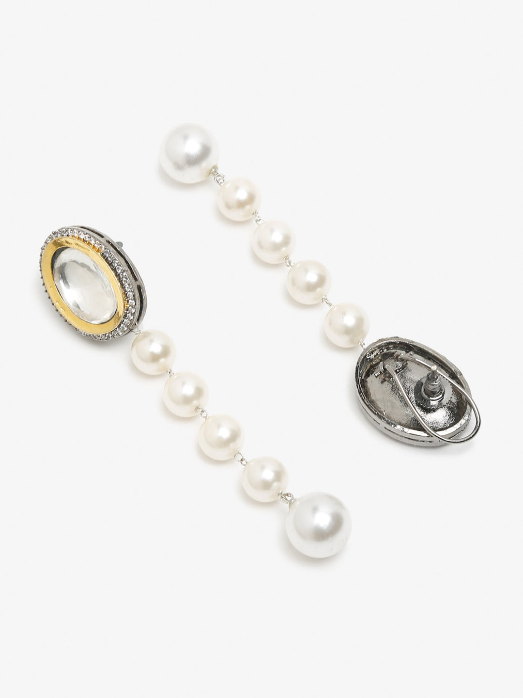 Women's Kundan Pearl Earrings | SHOBITAM