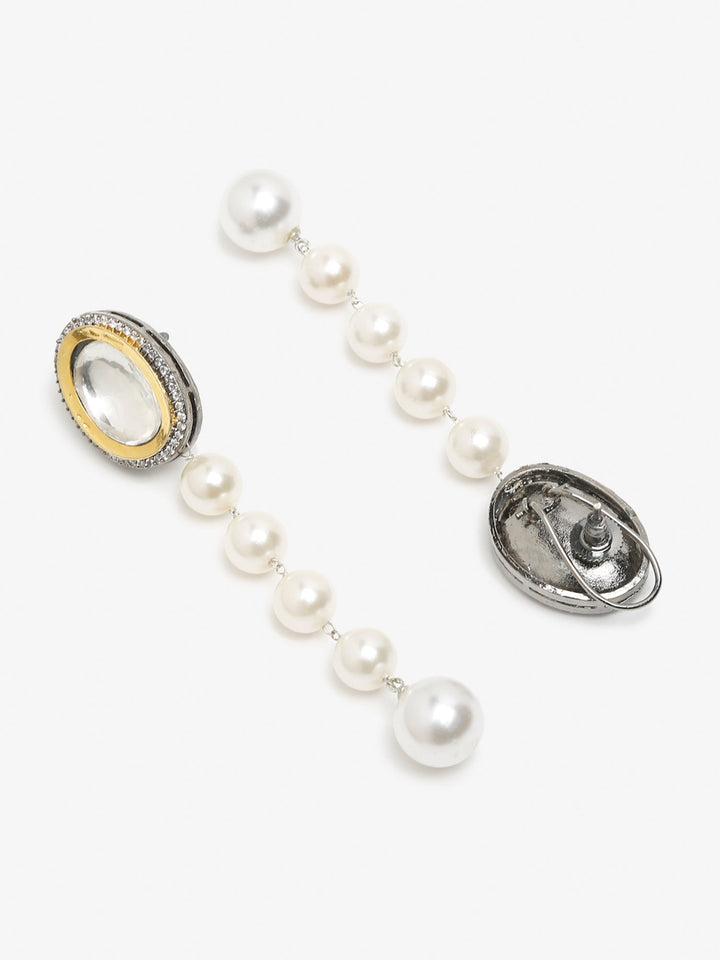 Women's Kundan Pearl Earrings | SHOBITAM