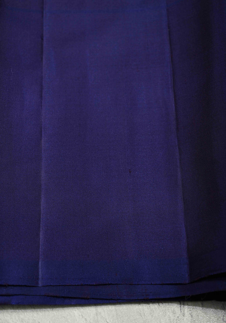 Old Rose Pure Kanjivaram Silk Handloom Saree with Vairaoosi Zari Stripes and Distinct Floral Motifs on Contrast Border | SILK MARK CERTIFIED