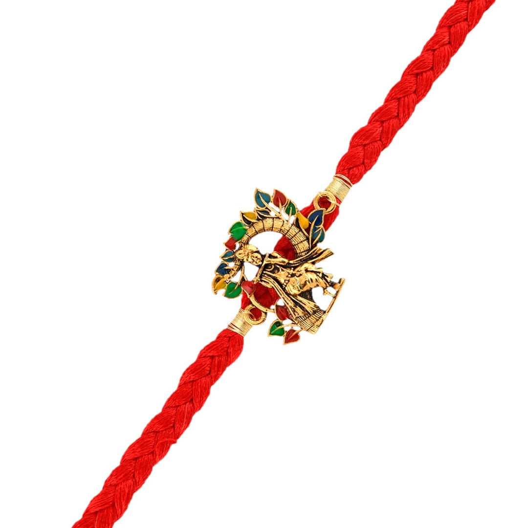 Colorful Radha Krishna Thread Rakhi | SHOBITAM