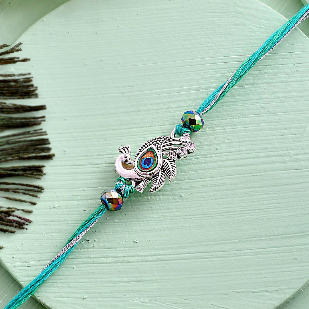Lord Krishna Motifs Divine Thread Rakhi For Brother  | SHOBITAM