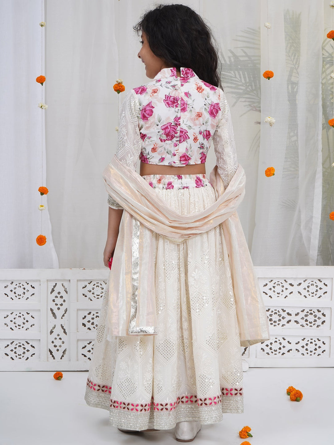 Girls Royal Rose Gulabo Lehenga Set | SHOBITAM