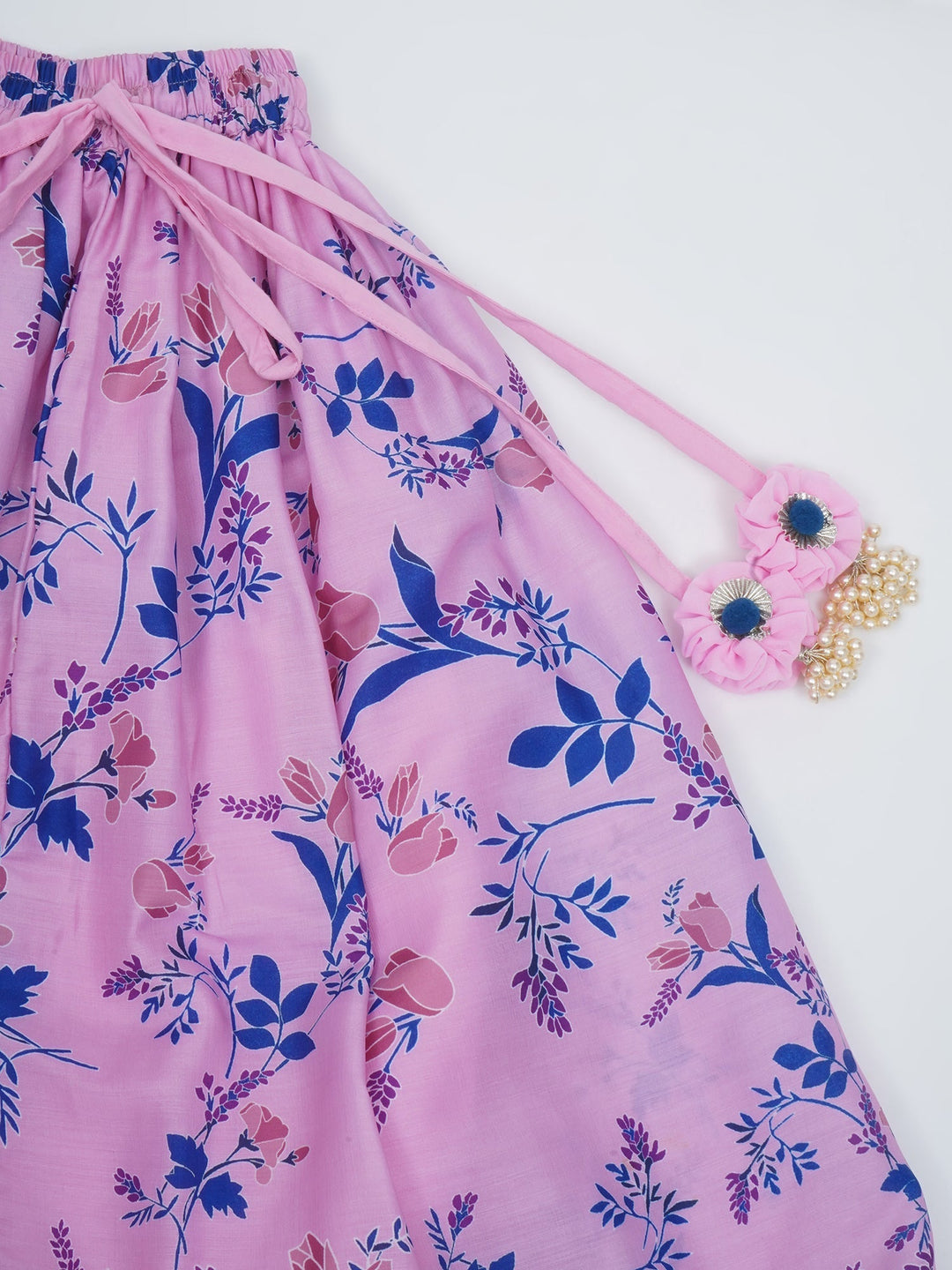Girls Lavender Tulip Lehenga Choli Set | SHOBITAM