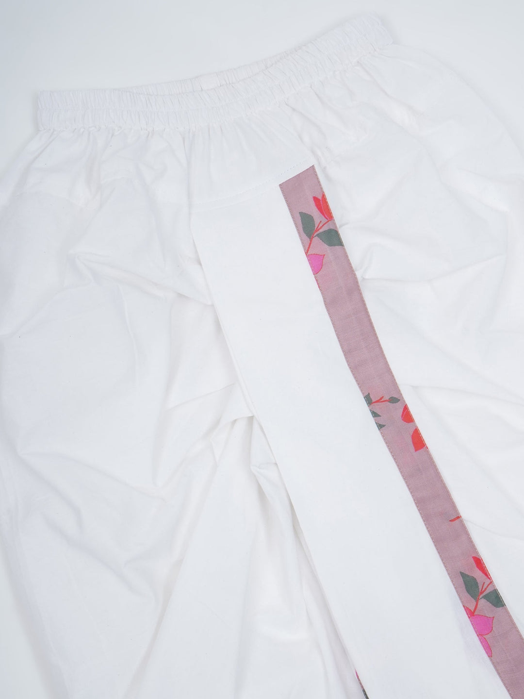 Boys Dusky Rose Muslin Floral Bliss Dhoti Kurta Set | SHOBITAM