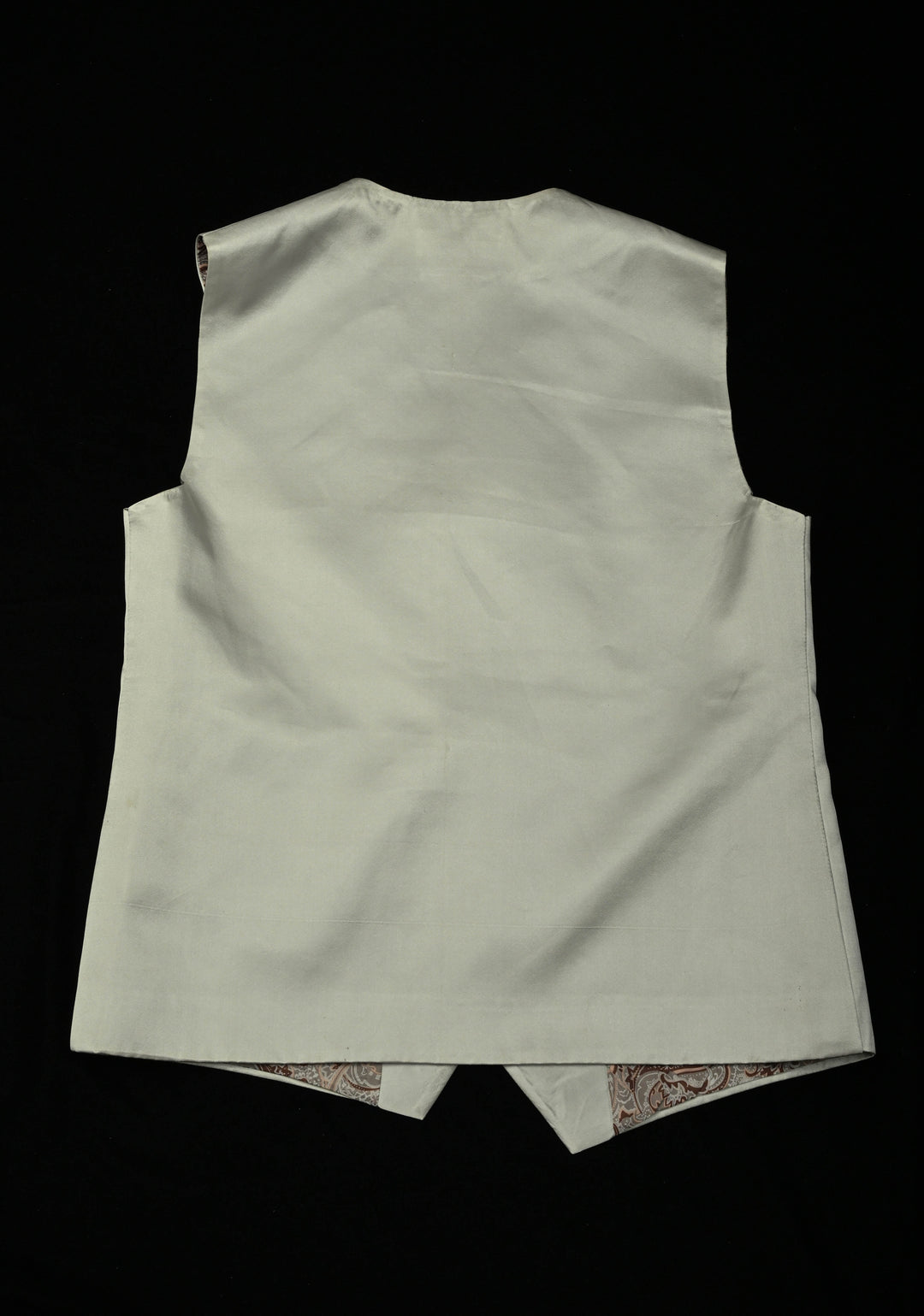 Size 40 : Women's Smokey Gray Silk Jacket / Waistcoat