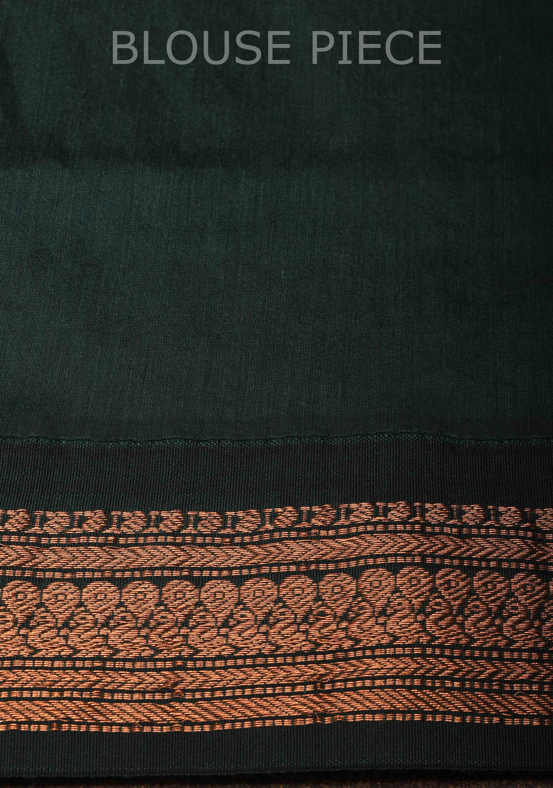 Orange Cotton Silk Saree with Green Contrast Borders and Pallu