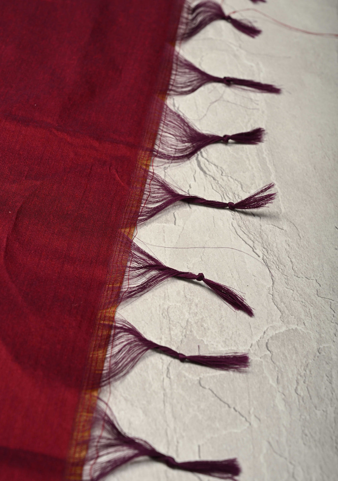 Camel Brown Venkatagiri Cotton Silk Saree with Contrast Zari Border