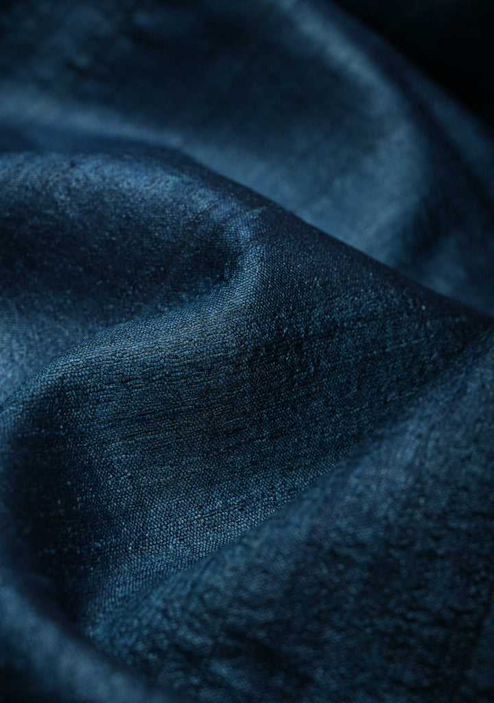 Dupatta : Blue Tussar Silk Hand Painted Madhubani Dupatta| SILK MARK CERTIFIED