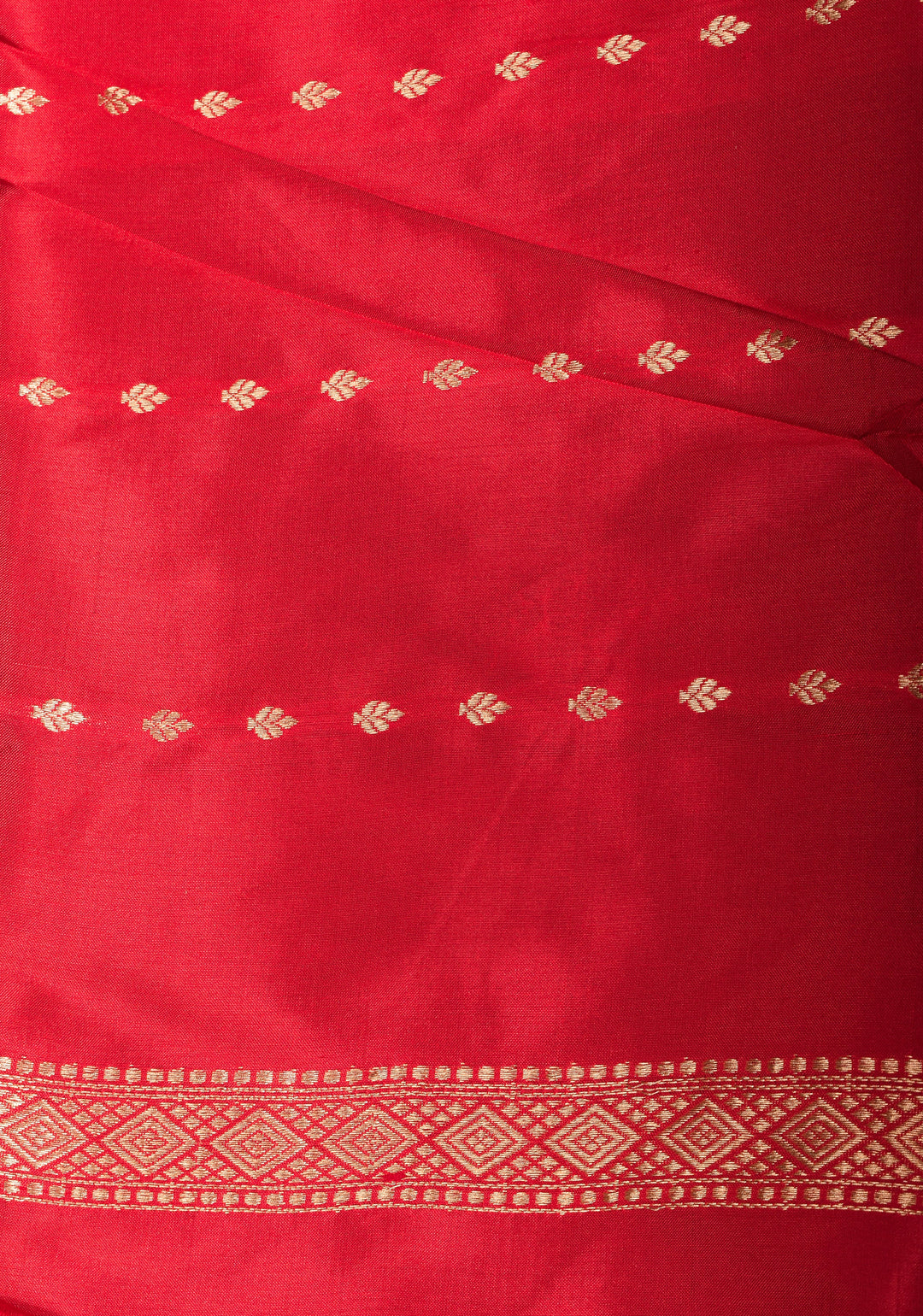 Mineral Green Banarasi Katan Silk Saree with Floral Buttas and Meenakari Borders | SILK MARK CERTIFIED