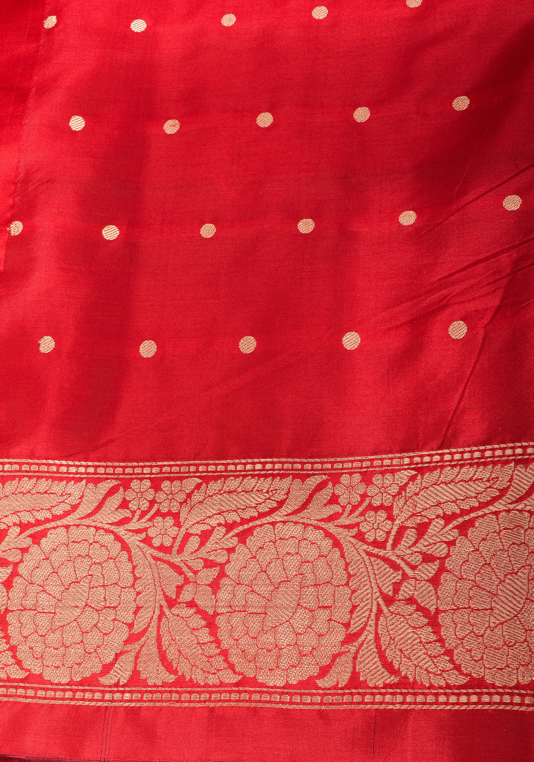 Deep Purple Banarasi Katan Silk Saree with Zari Buttas and Contrast Red Zari Borders| SILK MARK CERTIFIED