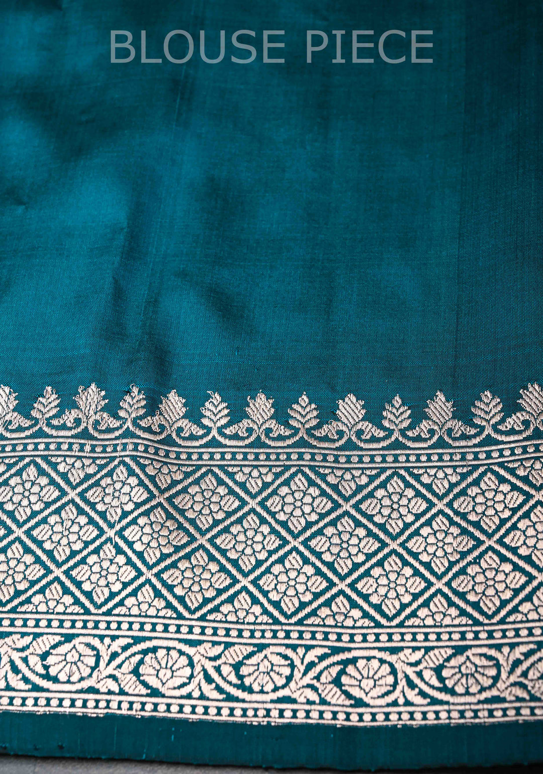 Peacock Blue Banarasi Katan Silk Saree with Meenakari Zari Butta and Zari  Border | SILK MARK CERTIFIED