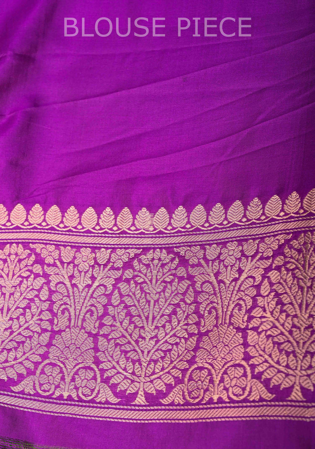 Parrot Green Banarasi Katan Silk Saree with Zari Buttas and Contrast Zari Border | SILK MARK CERTIFIED