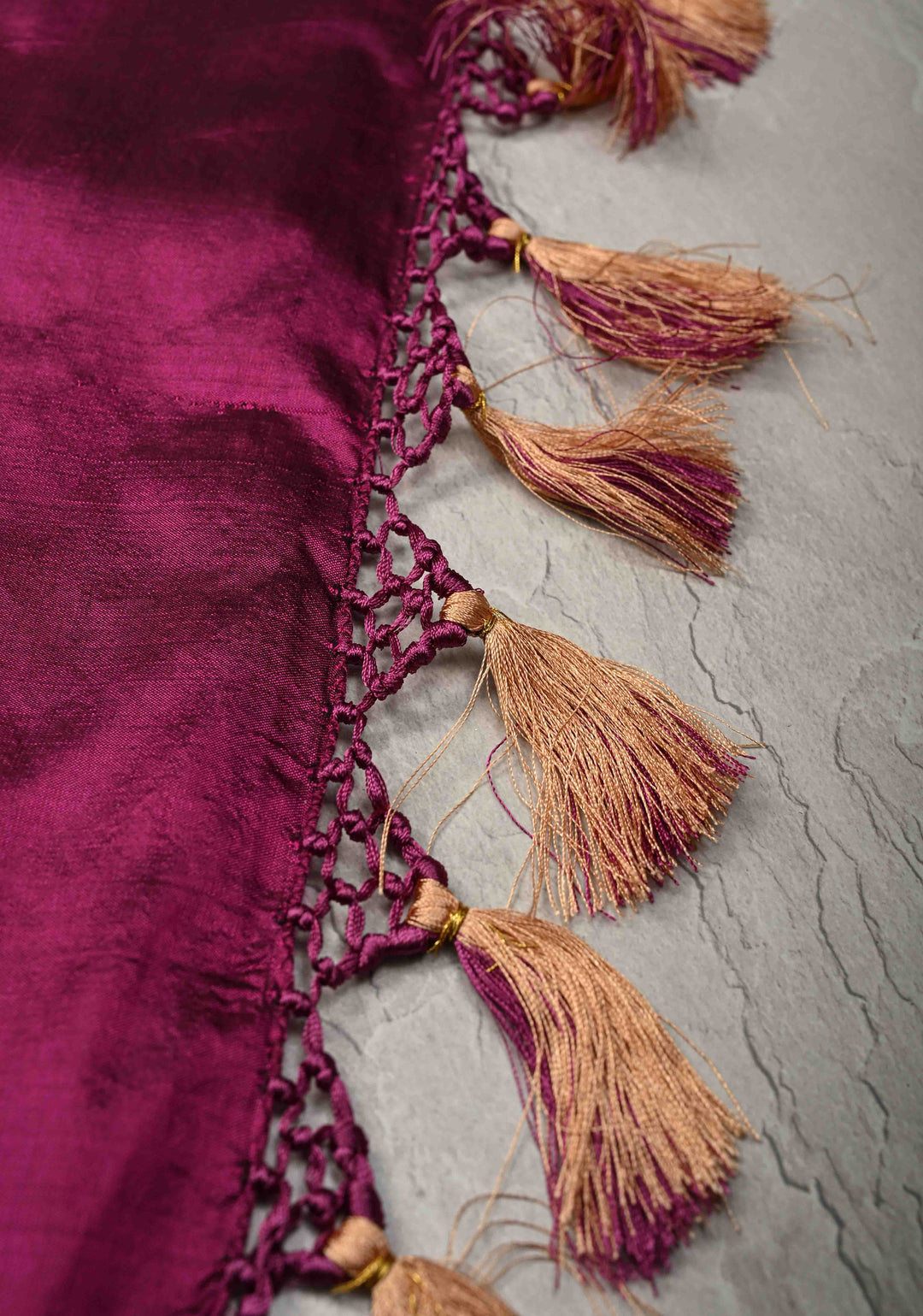Stunning Magenta Banarasi Katan Silk Saree with Meenakari Floral Brocade And Zari Border | SILK MARK CERTIFIED