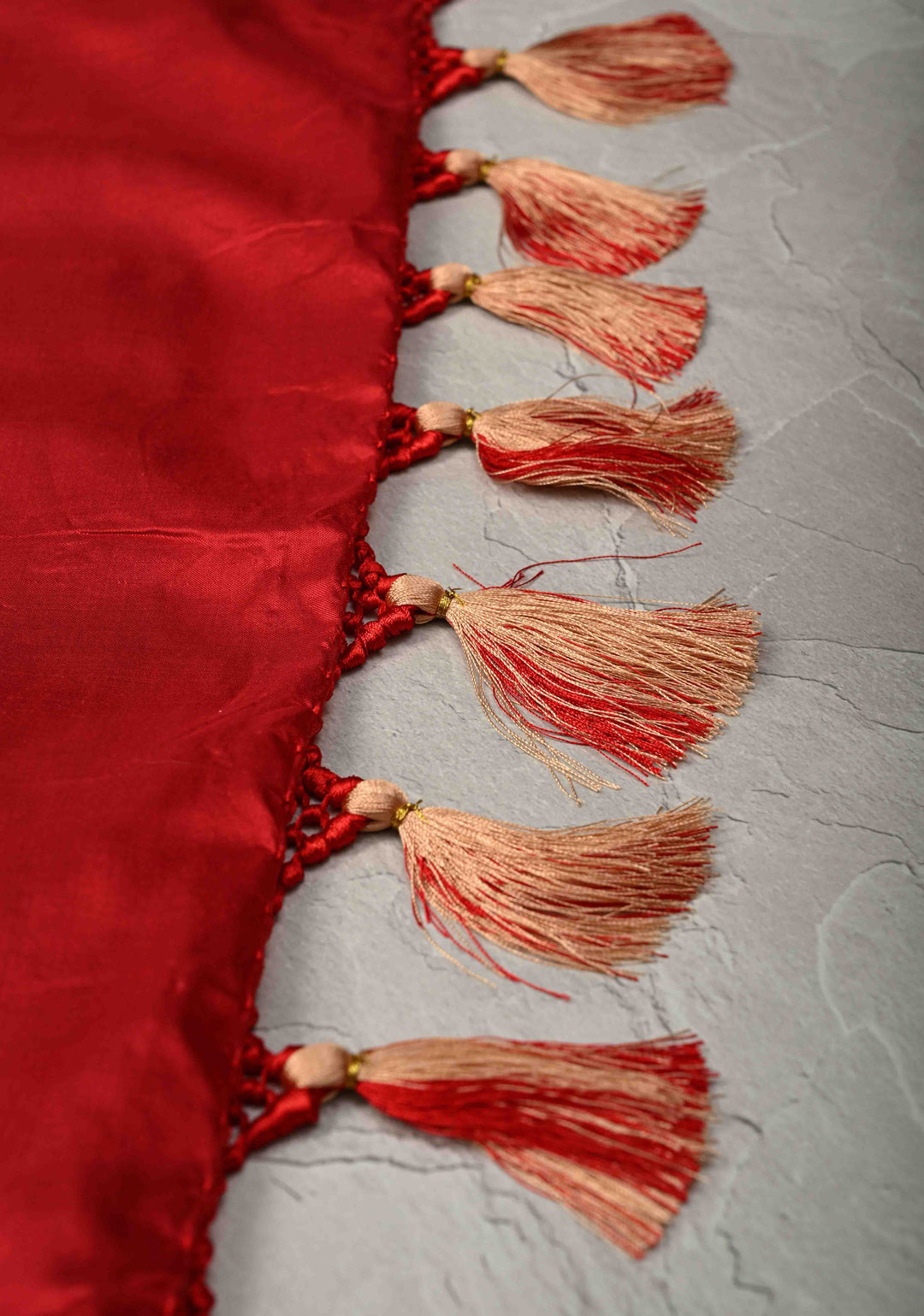 Dark Maroon Banarasi Katan Silk Saree with Floral Brocade and Contrast Zari Border | SILK MARK CERTIFIED