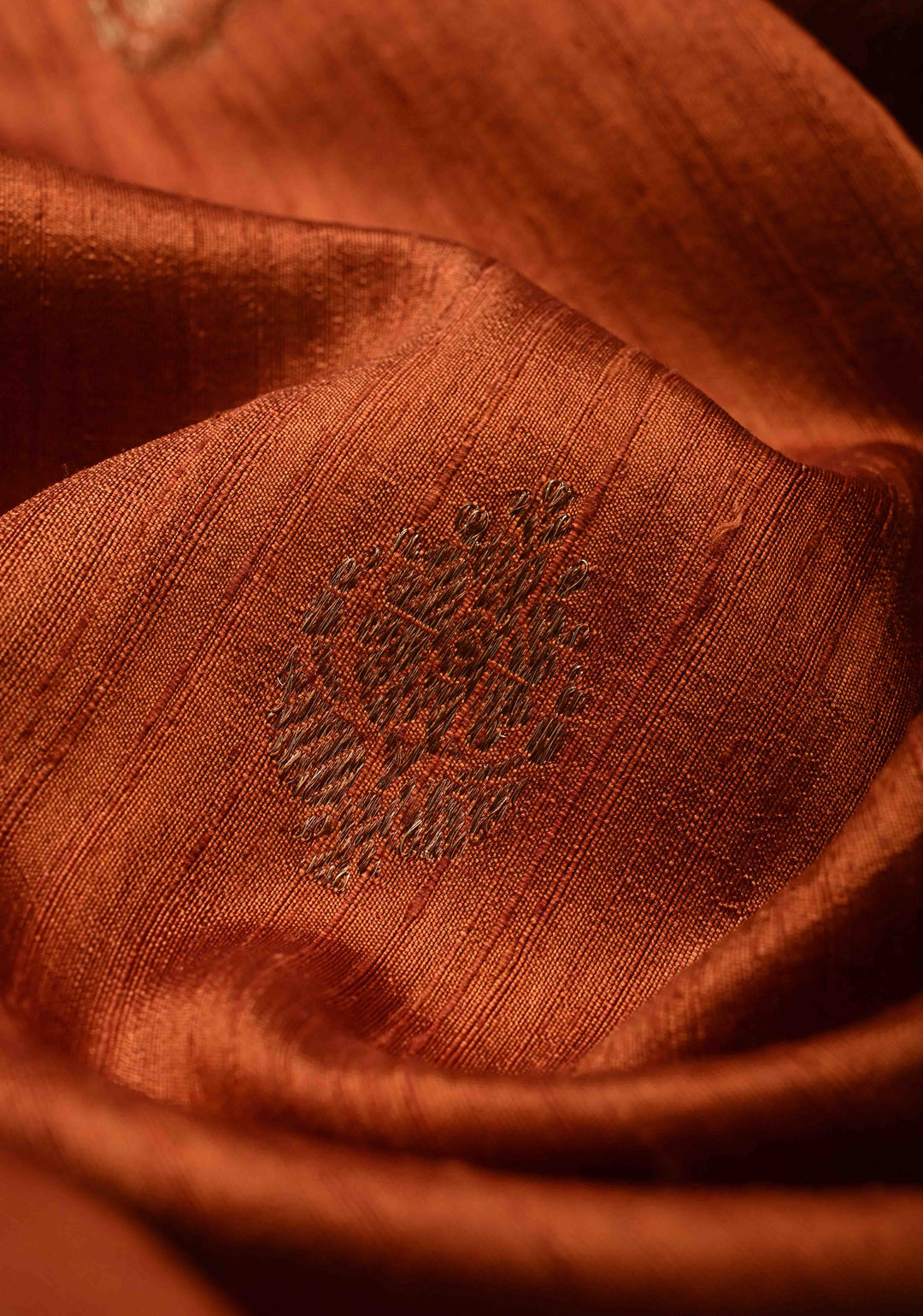 Camel Brown Banarasi Raw Silk Saree with Antique Floral Zari Buttas and Zari Border | SILK MARK CERTIFIED