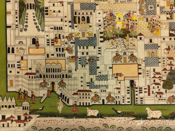 4x5 feet Authentic Jaipur Painting Nathdwara City | SHOBITAM