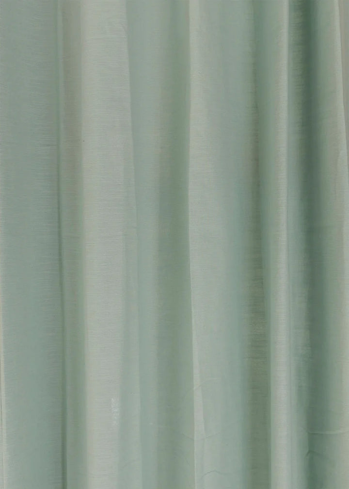 Heather Blue 100% cotton plain curtain  Customizable for size, lining and headers