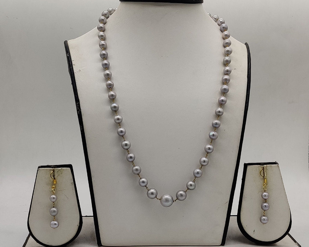 Classic Pearl Drop Fancy Necklace Set | SHOBITAM