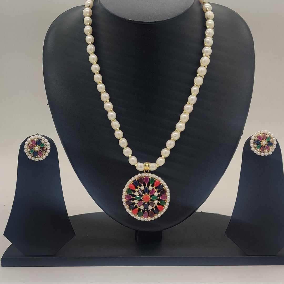 Gemlight Harmony Pearl Fancy Pendent Set | SHOBITAM