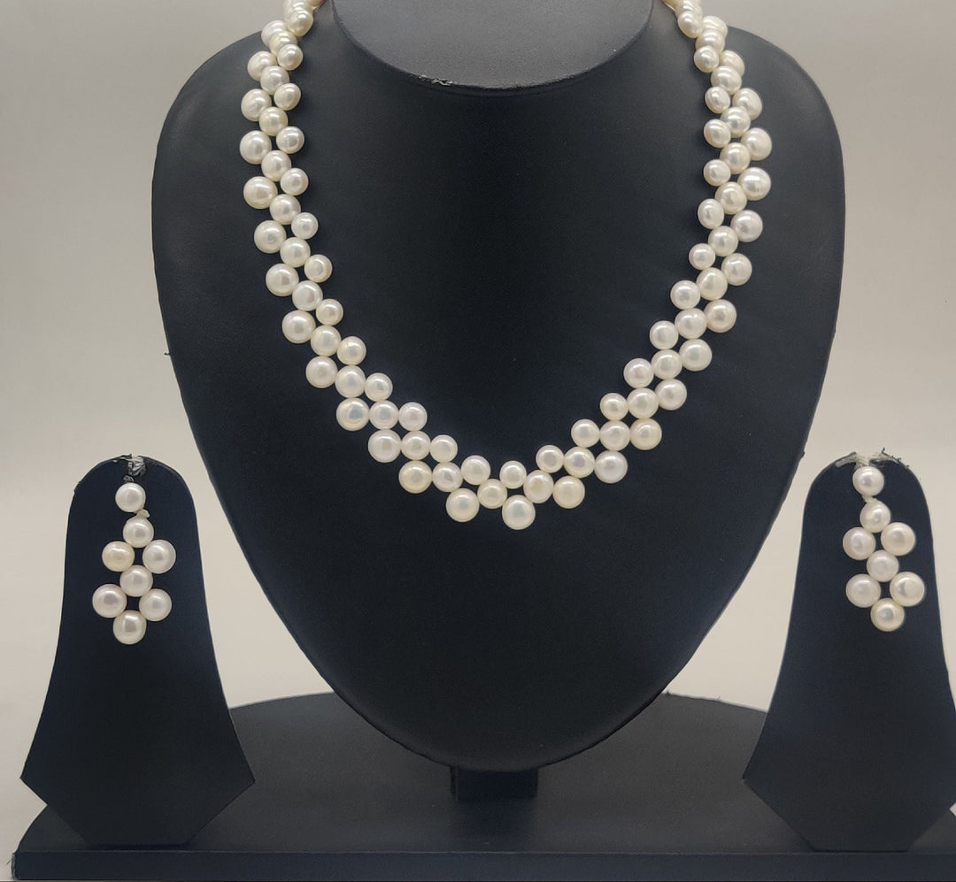 Petal Pearl Garden Fancy Pendent Set | SHOBITAM