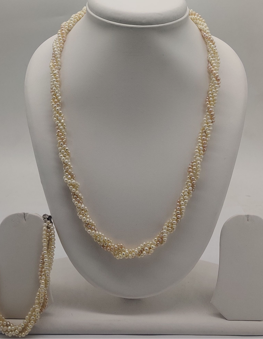 Tidal Twist Freshwater Pearl Necklace Set | SHOBITAM