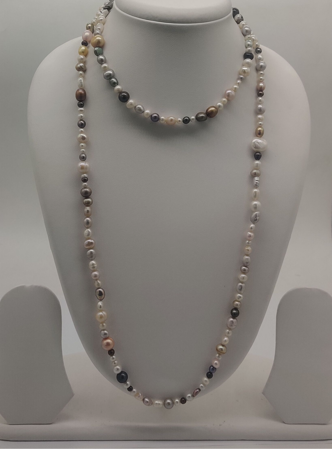 Aurora Mist Multitone Fancy Necklace | SHOBITAM