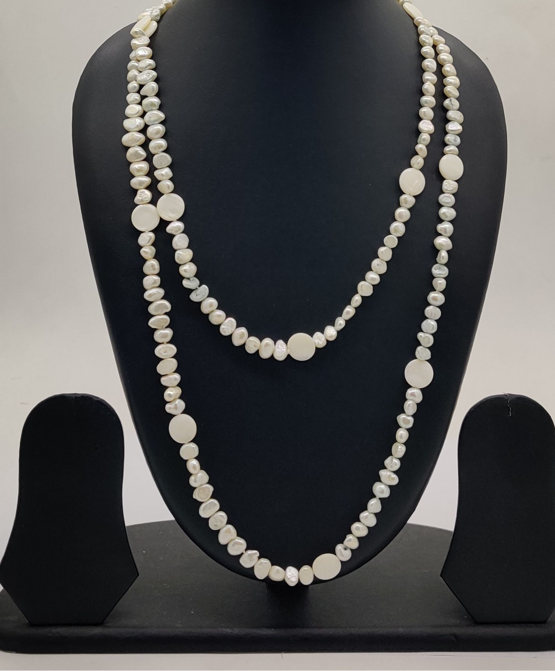 Shell Radiance Pearl Layers Fancy Necklace | SHOBITAM