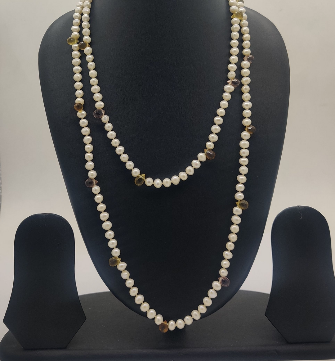 Earthsong Pearl Harmony Fancy Necklace | SHOBITAM