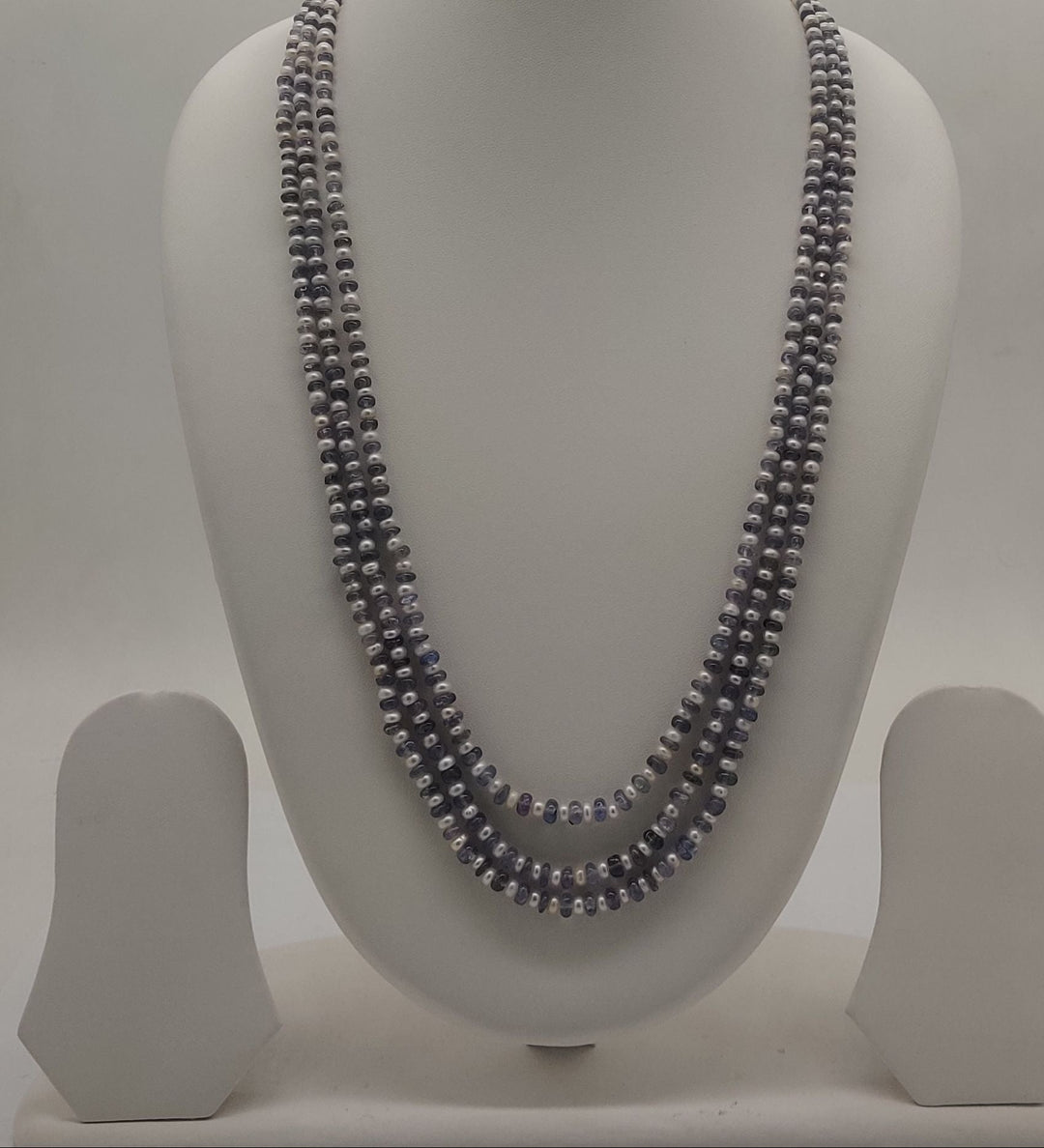 Twilight Blend Mixed Hue Multi-Strand Stone Necklace | SHOBITAM