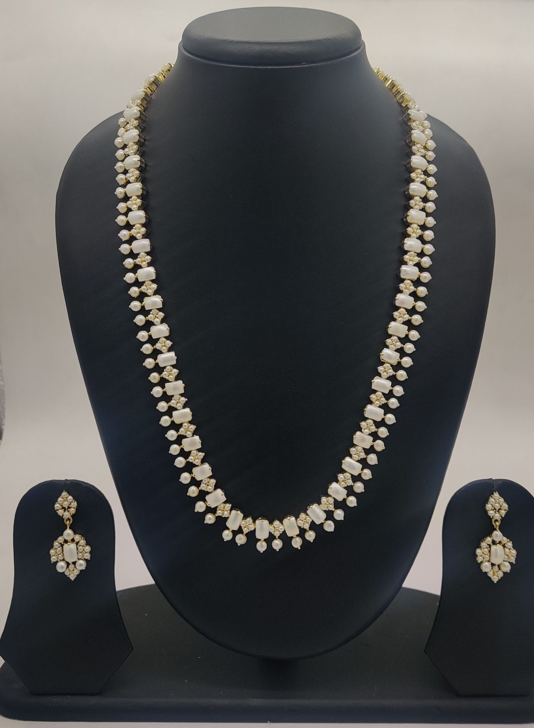 Handcrafted Natural pearl long Necklace | Shobitam