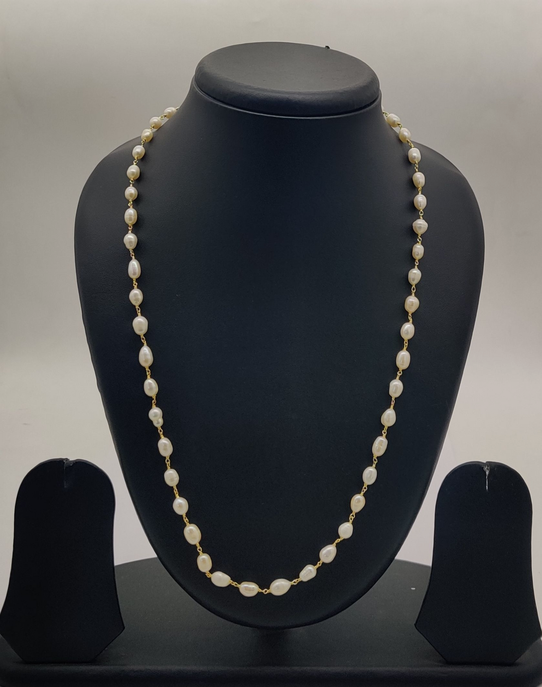 Taar mala Wire-Wrapped Wire-Wrapped Freshwater Pearl Long Necklace | SHOBITAM