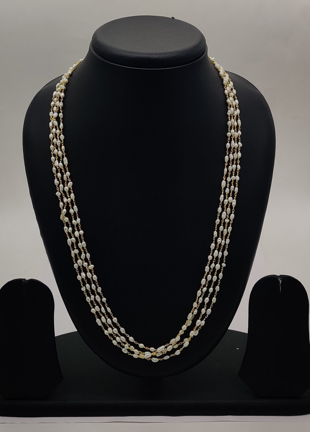 Taar Mala Cascading Layered Freshwater Pearl Necklace | SHOBITAM
