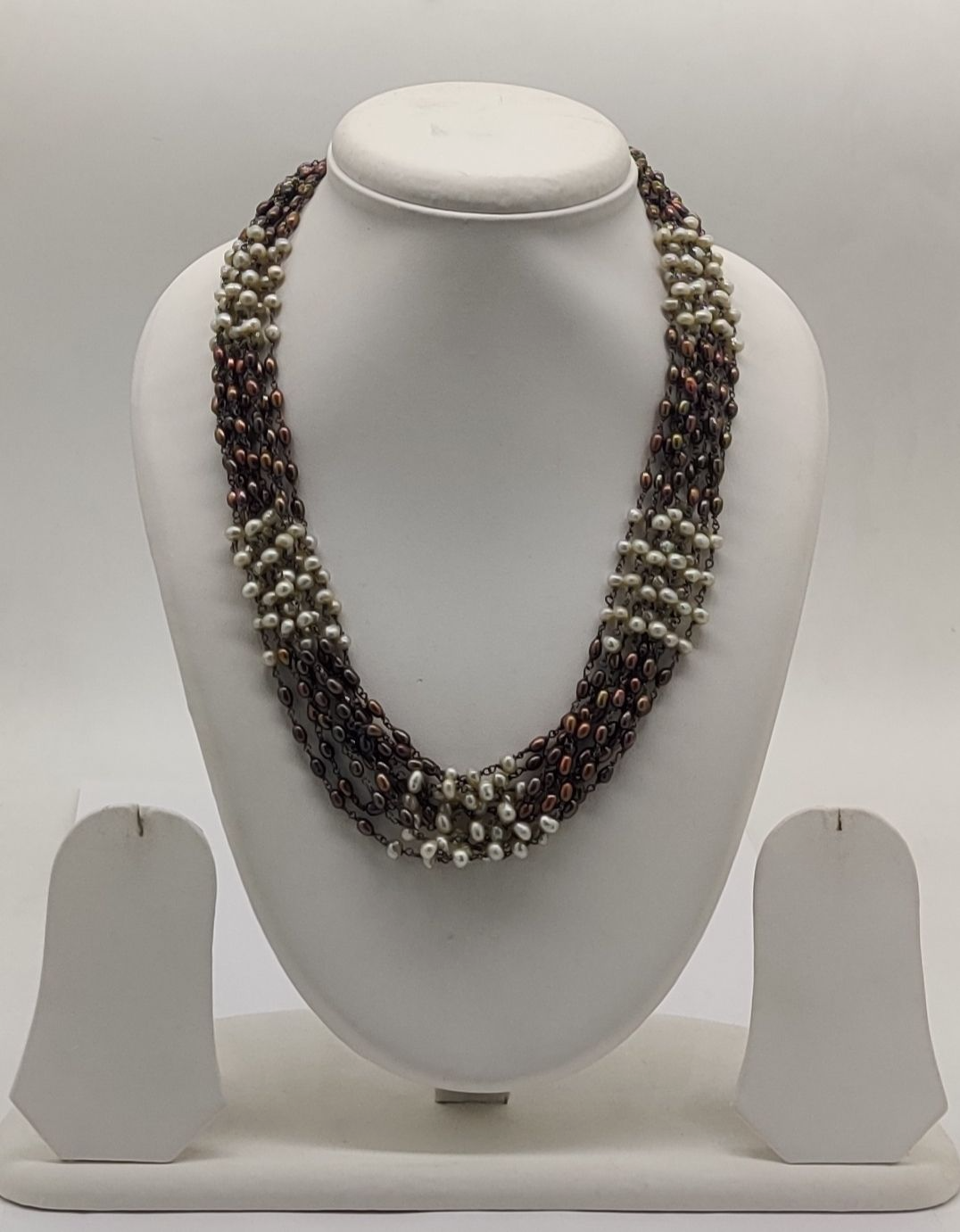 Taar Mala Multi-Strand Colored Freshwater Pearl Necklace | SHOBITAM