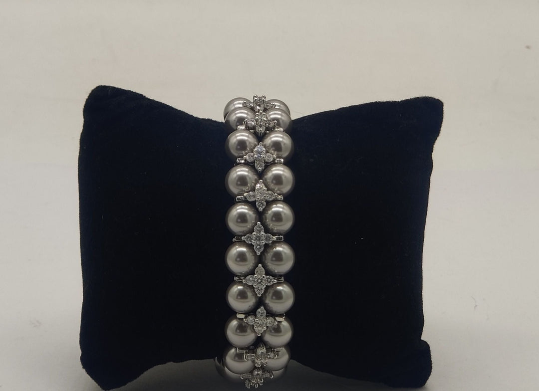 Double Strand Pearl Bracelet | SHOBITAM