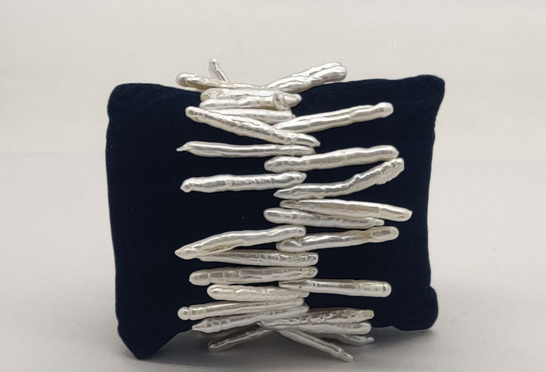 Pearl and Sparkle Accent Bracelet | SHOBITAM