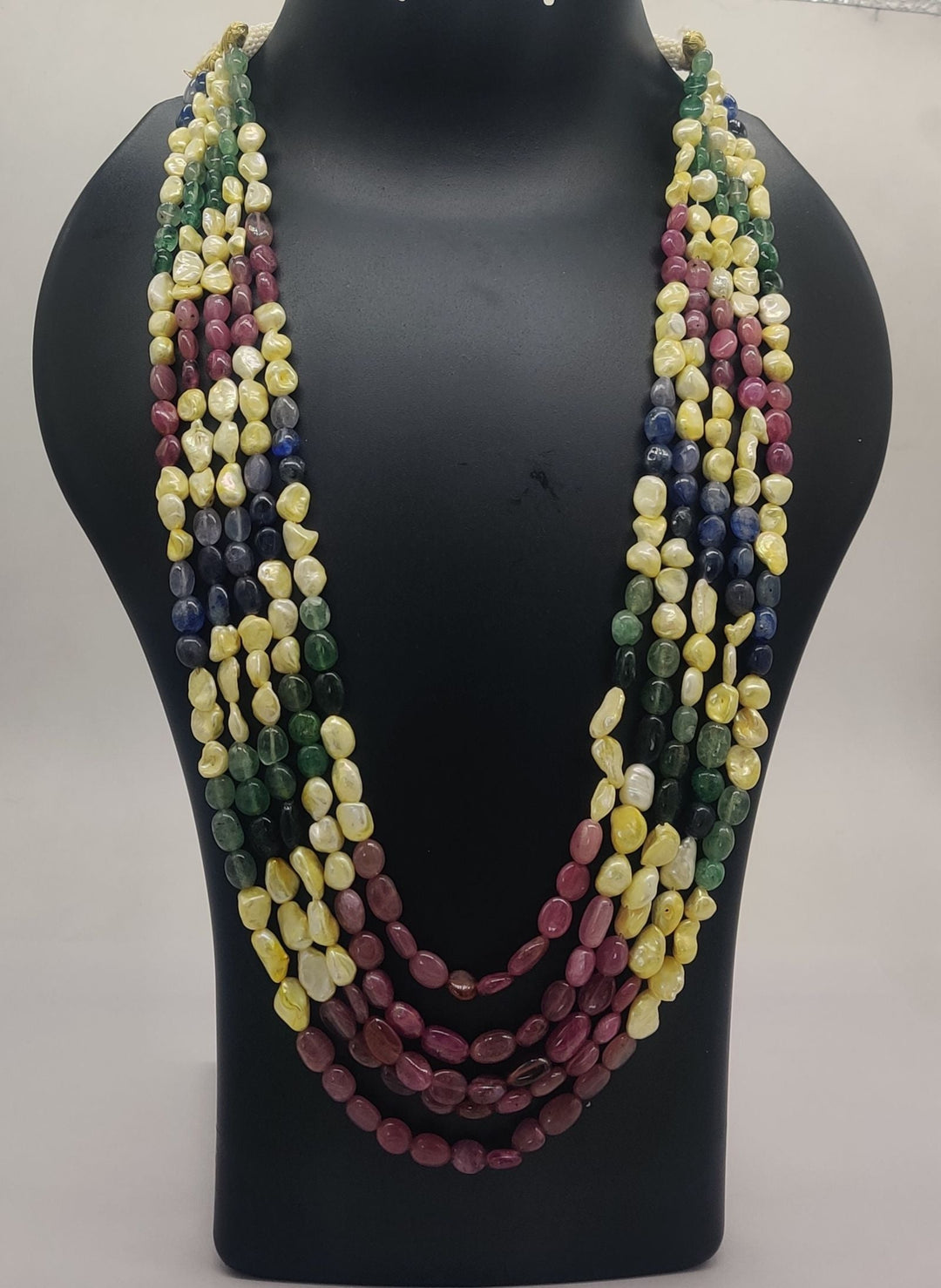Carnival of Gems Multicolor Festival Necklace | SHOBITAM