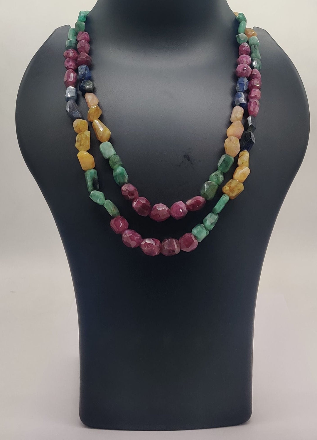 Rainbow Gem Tumble Necklace | SHOBITAM