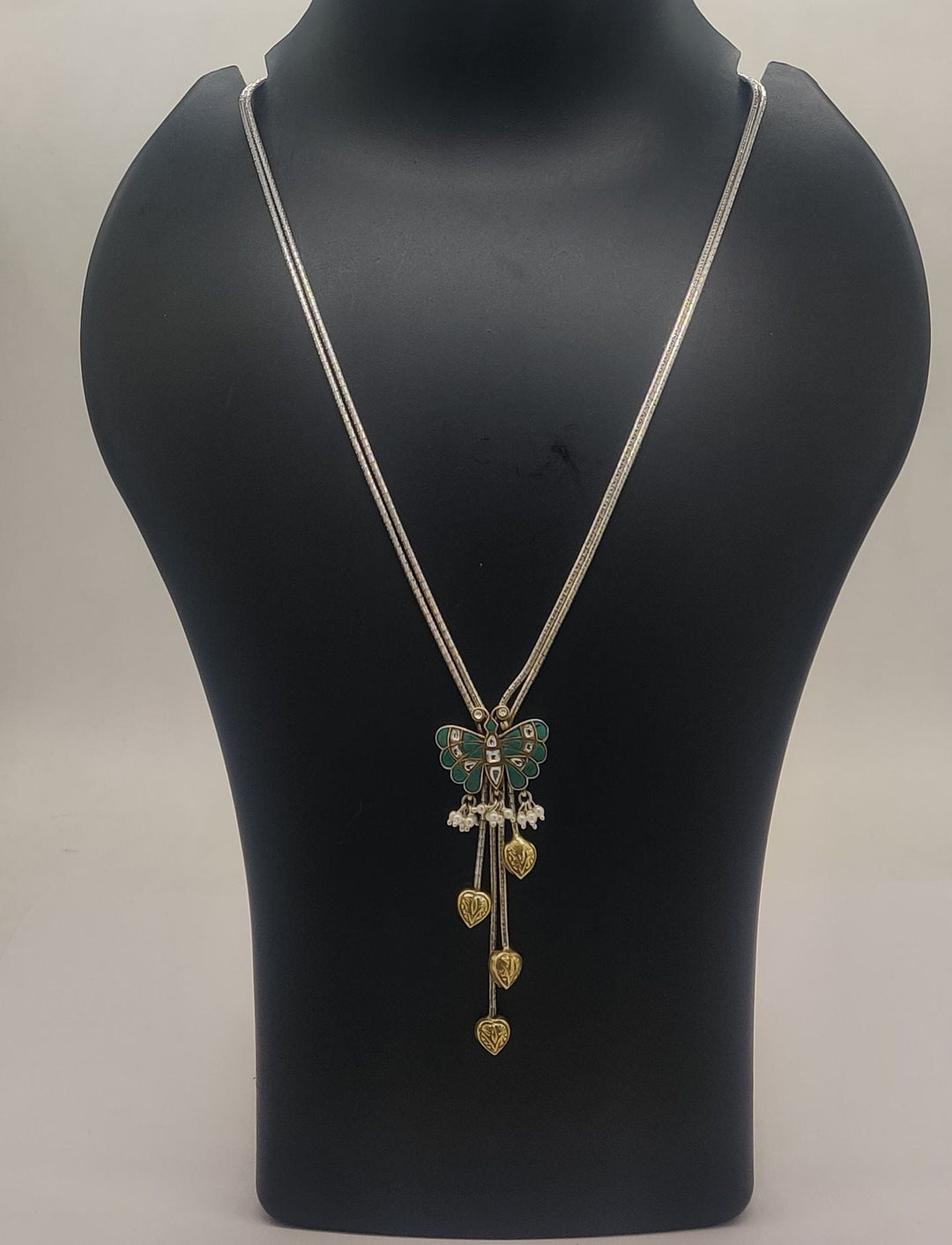 Haritmayi Enamel Wings Necklace | SHOBITAM