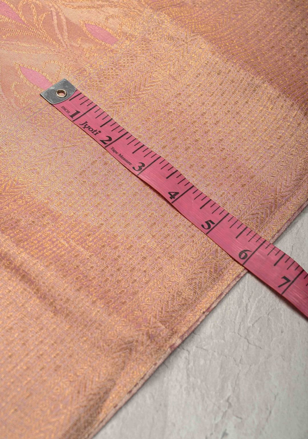Dusty Rose Kanjivaram Tissue Pure Silk Saree with Brocade and Zari Border | SILK MARK CERTIFIED