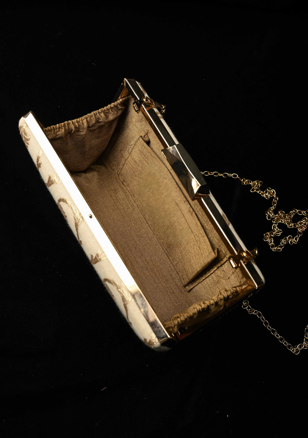 Clutch : Champagne Flora 2 in 1 Clutch
