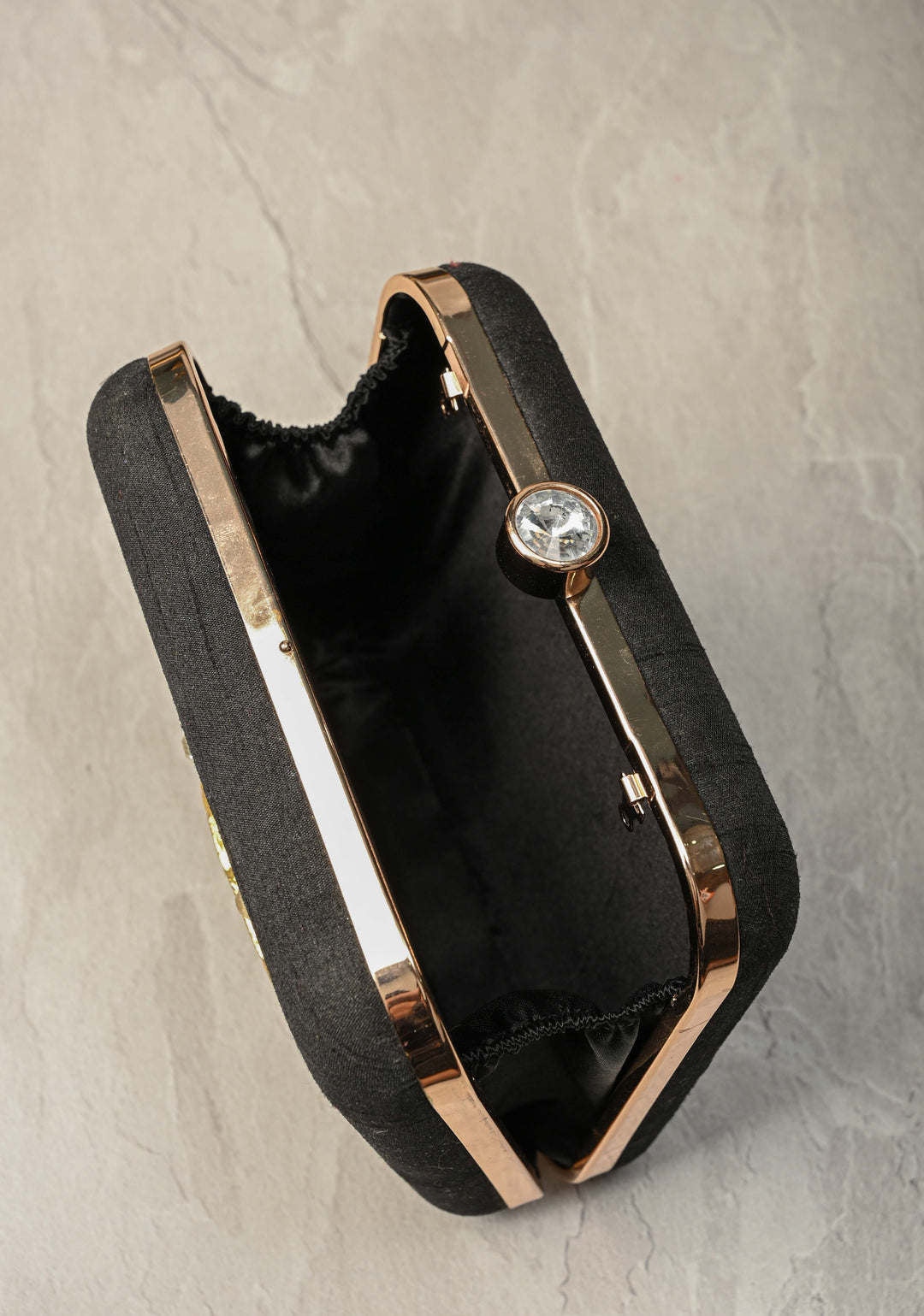 Clutch : Black Sequin and Stone Evening Clutch