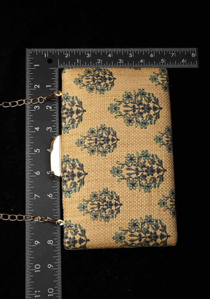 Clutch : The Moroccan Garden Clutch in Gold